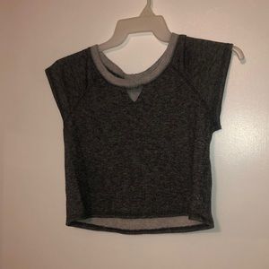 grey crop top